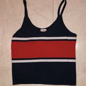 RARE brandy melville blue and red tank top
